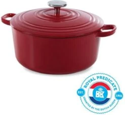 BK Bourgogne Braadpan Ø 24 Cm - Rood - Gietijzer - Inductie 17 BK Bourgogne Braadpan Ø 24 Cm - Rood - Gietijzer - Inductie -Keuken Pot Winkel 1200x1106 1