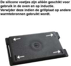 Eurolux Grillplaat Met Grepen - 41 X 24 X 2.5 Cm - Zwart - Aluminium - Geschikt Voor Alle Warmtebronnen 14 Eurolux Grillplaat Met Grepen - 41 X 24 X 2.5 Cm - Zwart - Aluminium - Geschikt Voor Alle Warmtebronnen -Keuken Pot Winkel 1200x1119