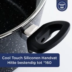 Westinghouse Hapjespan Inductie - Ø 32 Cm - Zwart Marmer - Met Deksel -Keuken Pot Winkel 1200x1200 1358