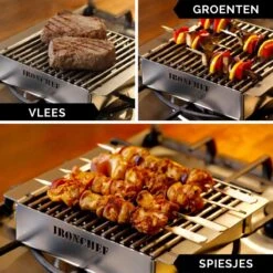 IRONCHEF Lavastenen Grill - Geschikt Voor Gasfornuis - Barbecue - BBQ - Grillplaat - Grilplaat - Bakplaat - Grillpan -Keuken Pot Winkel 1200x1200 1456