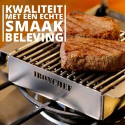 IRONCHEF Lavastenen Grill - Geschikt Voor Gasfornuis - Barbecue - BBQ - Grillplaat - Grilplaat - Bakplaat - Grillpan -Keuken Pot Winkel 1200x1200 1457