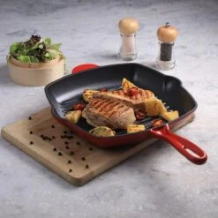Cdealsz® Grillpan Gietijzer - Inductie - Rood - 28 Cm -Keuken Pot Winkel 1200x1200 1530