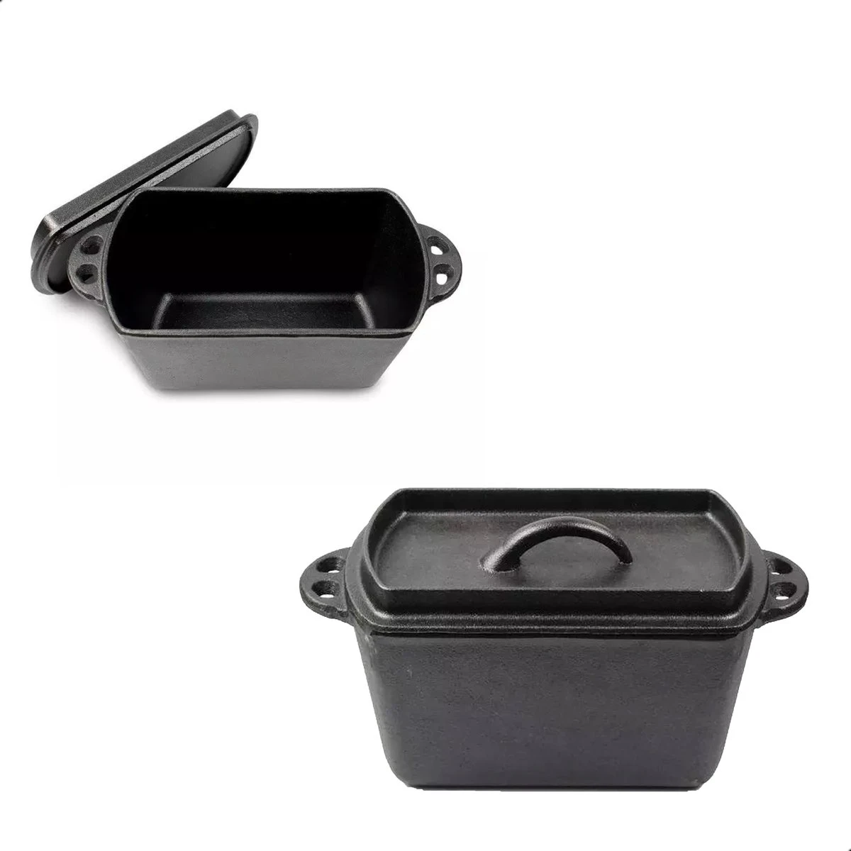 GrillX Broodpan - Dutch Oven - Barbecuepan - BBQ - Gietijzer - Broodbakvorm - Broodvorm