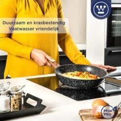 Westinghouse Koekenpan Inductie - Ø 30 Cm - Zwart Marmer - Speciale Editie -Keuken Pot Winkel 1200x1200 287