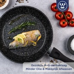 Westinghouse Koekenpan - Ø 30 Cm - Zwart Marmer - Geschikt Voor Alle Warmtebronnen Inclusief Inductie -Keuken Pot Winkel 1200x1200 459