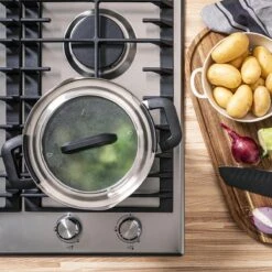 BK Flow Cool Black Glas Kookpannenset - 4-delig - Zwart - Glazen Deksel - Veilig Afgietsysteem - Inductie 9 BK Flow Cool Black Glas Kookpannenset - 4-delig - Zwart - Glazen Deksel - Veilig Afgietsysteem - Inductie -Keuken Pot Winkel 1200x1200 48