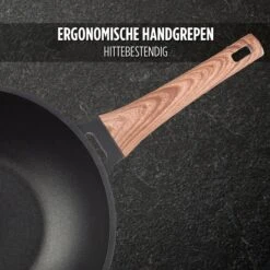 Rosmarino Black Line - Wokpan - Ø30cm - 100% PFAS & PFOA Vrij - Gegoten Aluminium - Non-stick Minerale Coating - Ergonomische Handgreep - Geschikt Voor Alle Warmtebronnen & Vaatwasser -Keuken Pot Winkel 1200x1200 939