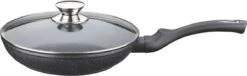 Cheffinger Koekenpan - Met Deksel - Marmeren Coating - 26 Cm - Zwart -Keuken Pot Winkel 1200x369