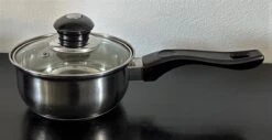 Merkloos Haute Cuisine Bakeliet - Steelpan Met Deksel 14 Cm