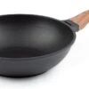 Rosmarino Black Line - Wokpan - Ø30cm - 100% PFAS & PFOA Vrij - Gegoten Aluminium - Non-stick Minerale Coating - Ergonomische Handgreep - Geschikt Voor Alle Warmtebronnen & Vaatwasser