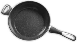 Merkloos Keukenpan Met Deksel En Heeft Een Diameter Van Ø 28 Cm - Luxe Hapjespan Keukenpan Van 28cm Anti-aanbaklaag - Handvat Zwart - Pan Met Deksel -Keuken Pot Winkel 1200x658