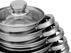 Edënbërg Classic Line - RVS Luxe Pannenset 12 Delig - Voorzien Van 9-Laags Bodem! 19 Edënbërg Classic Line - RVS Luxe Pannenset 12 Delig - Voorzien Van 9-Laags Bodem! -Keuken Pot Winkel 1200x892