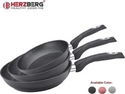 Herzberg HG-FP3: 3-Delige Koekenpan Van Gesmeed Aluminium 20/24/28 - ZILVER -Keuken Pot Winkel 1200x898 6